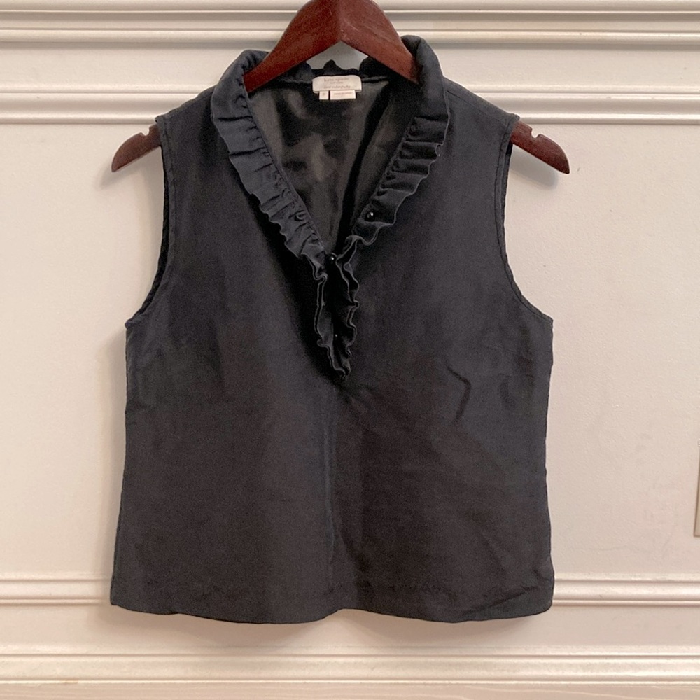 Kate Spade ♠️ New York Navy Silk Blouse
